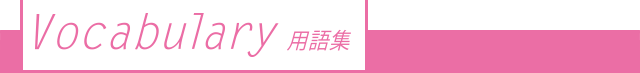 Vocabulary 用語集