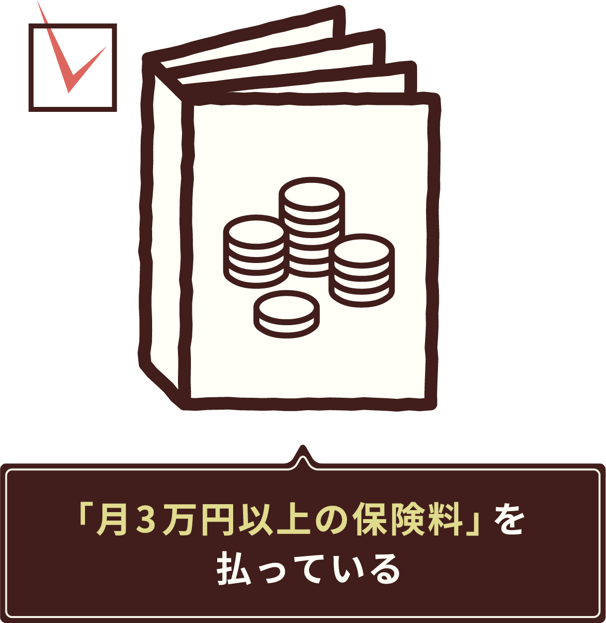「月3万円以上の保険料」を払っている